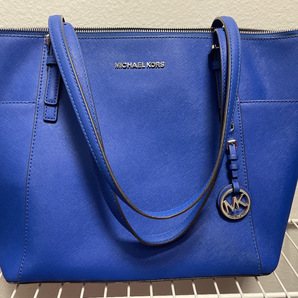 Cobalt blue Michael Kors purse